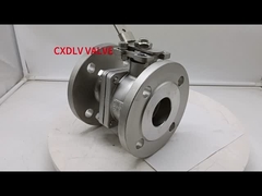 লকযোগ্য হ্যান্ডেল লিভারের সাথে ফ্ল্যাঞ্জযুক্ত বল ভালভ