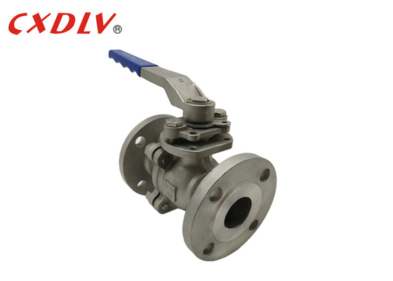 DIN PN16 WCB ফ্ল্যাঞ্জড বল ভালভ 2PC স্টেইনলেস স্টিল