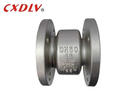 DN50 DN80 মিউফলার ফ্ল্যাঞ্জের শেষ উল্লম্ব চেক ভালভ