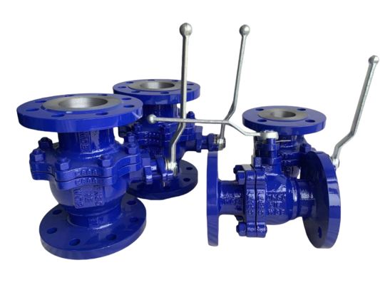 ইতালি গ্যাস ভালভ Flanged বল ভালভ DN50 PN16 টুকরা শরীর হ্যান্ডেল ভালভ