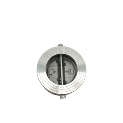 স্টেইনলেস স্টীল ডাবল প্লেট চেক ভালভ উচ্চ তাপমাত্রা প্রতিরোধের সঙ্গে জল বাষ্প তেল এবং গ্যাস জন্য