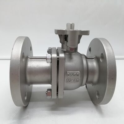 DN50 PN16 ফ্ল্যাঞ্জড বল ভালভ CF8M স্টেইনলেস স্টীল ডিগ্রেসড অক্সিজেন ক্লিন ফুল বোর ফ্লোটিং বল তেল বিনামূল্যে পরিষেবার জন্য