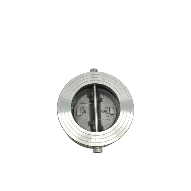 স্টেইনলেস স্টীল ডাবল প্লেট চেক ভালভ উচ্চ তাপমাত্রা প্রতিরোধের সঙ্গে জল বাষ্প তেল এবং গ্যাস জন্য