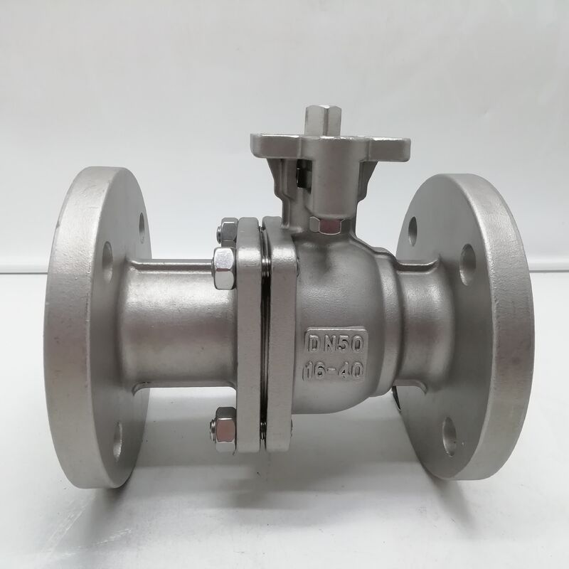 DN50 PN16 ফ্ল্যাঞ্জড বল ভালভ CF8M স্টেইনলেস স্টীল ডিগ্রেসড অক্সিজেন ক্লিন ফুল বোর ফ্লোটিং বল তেল বিনামূল্যে পরিষেবার জন্য