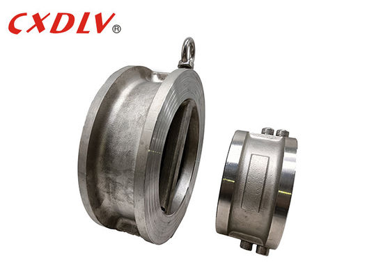DN150 EPDM আসন ওয়েফার টাইপ চেক ভালভ ডুয়াল প্লেট পাইপ ডাবল ডিস্ক দরজা