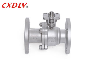 PN16 উচ্চ মাউন্টিং প্যাড 2PC পূর্ণ পোর্ট বল ভালভ DN50 CF8 ভাসমান ভালভ