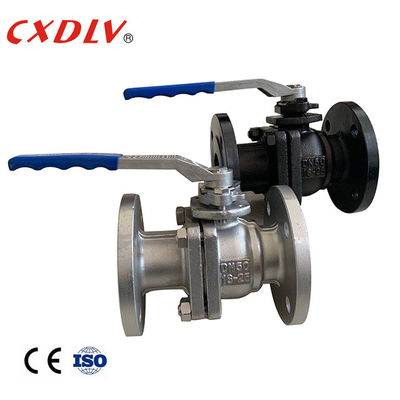 PN25 A216 Gr.WCB হ্যান্ডল লিভার সিএফ 3 এম ফ্ল্যাঞ্জড বল ভালভ