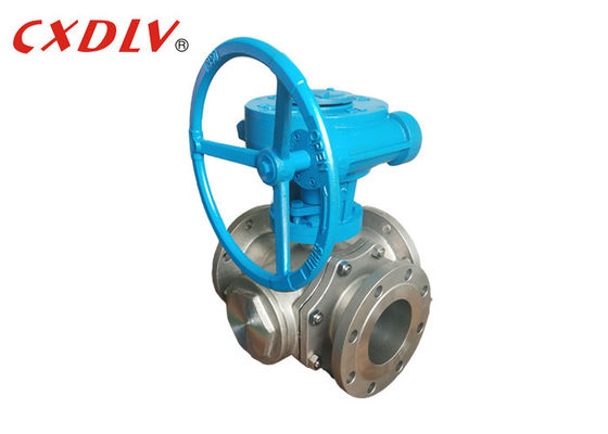 ISO5211 প্যাড সহ 2 ওয়ে স্টেইনলেস স্টিল বল ভালভ CF8M DN65 ফ্ল্যাঞ্জ সংযোগ