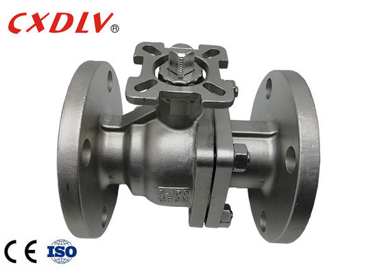 CF3M ANSI150 স্টেইনলেস স্টীল বল ভালভ 2 টুকরা ISO5211 শীর্ষ সঙ্গে পূর্ণ বন্দর