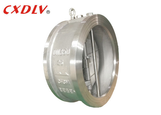 সমুদ্রের জলের জন্য CF3M ডাবল প্লেট চেক ভালভ DN350 নন রিটার্ন ভালভ