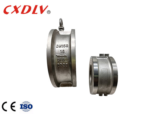 DIN3202 PN16 ডুয়াল প্লেট ওয়েফার চেক ভালভ নন রিটার্ন CF8 বডি DN600